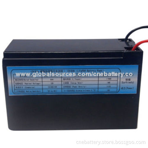 LiFePO4 12V/9Ah Battery Pack with Long Lifespan for Backup Light, Solar Lamps and Solar System